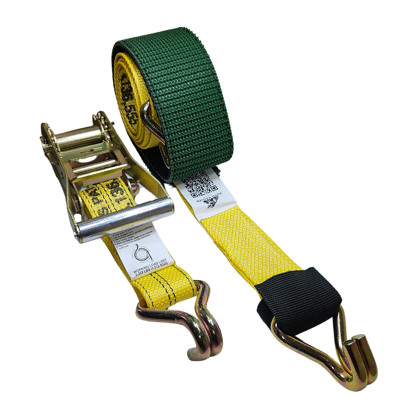 Diamond Weave - Double Wire J - Aluminum Ratchet Wheel Strap 12ft