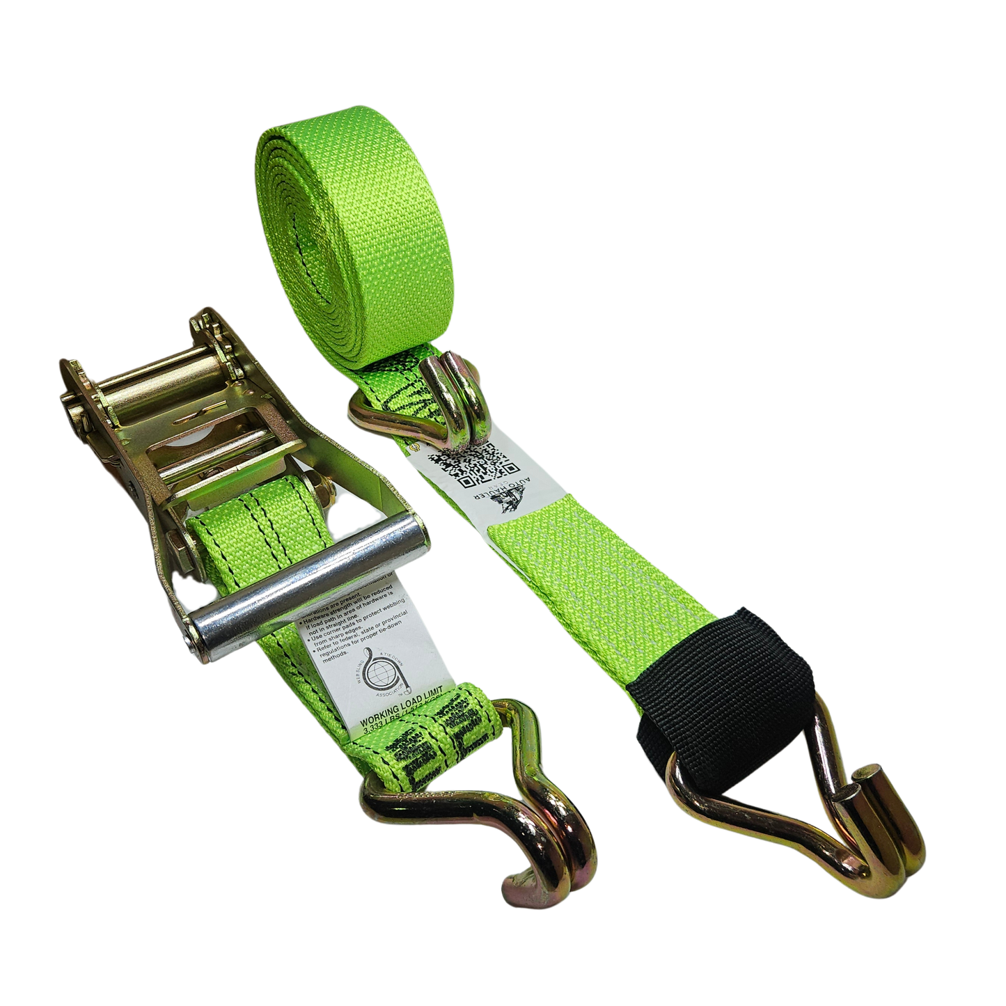 Diamond Weave - Double Wire J - Aluminum Ratchet Wheel Strap 12ft