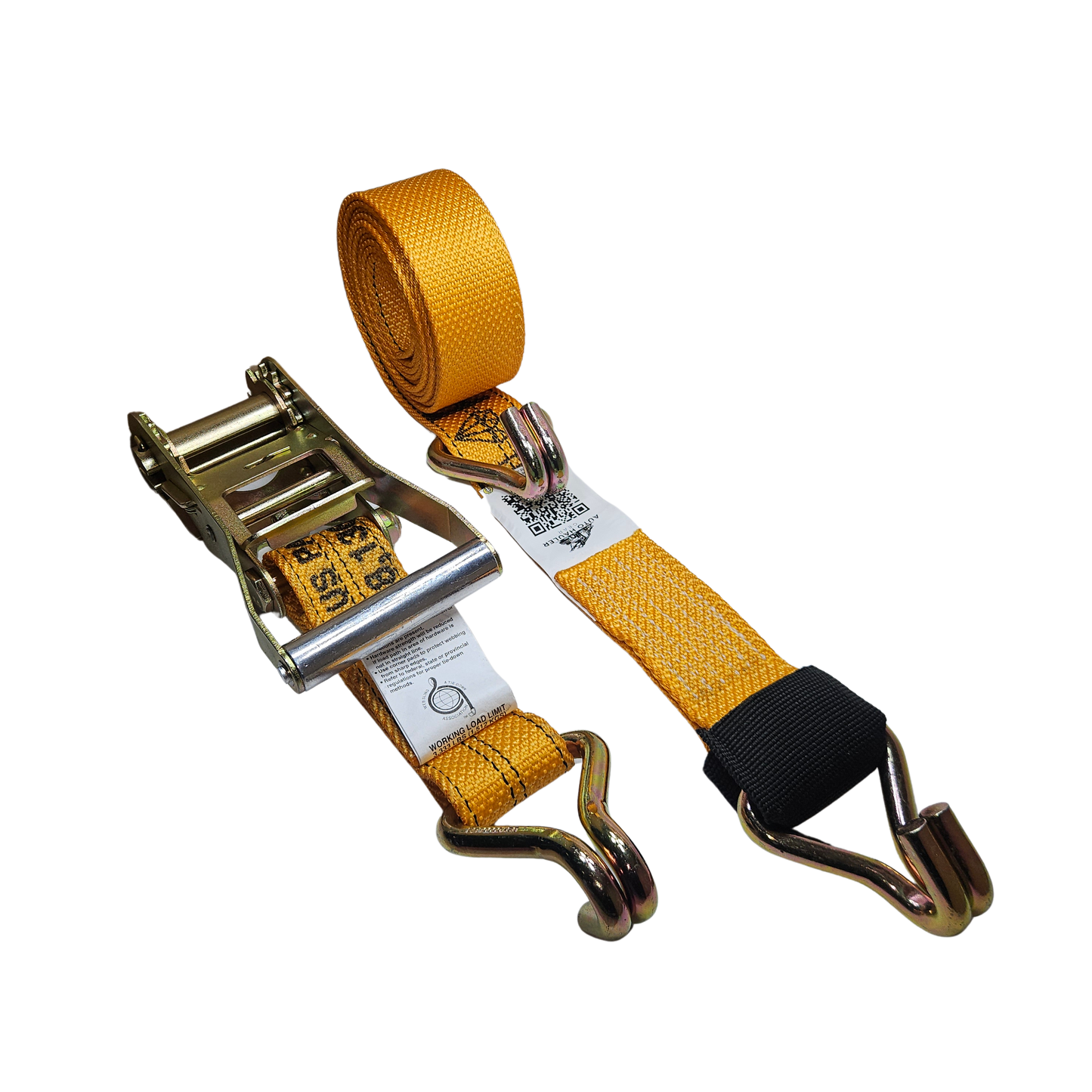 Diamond Weave - Double Wire J - Aluminum Ratchet Wheel Strap 12ft