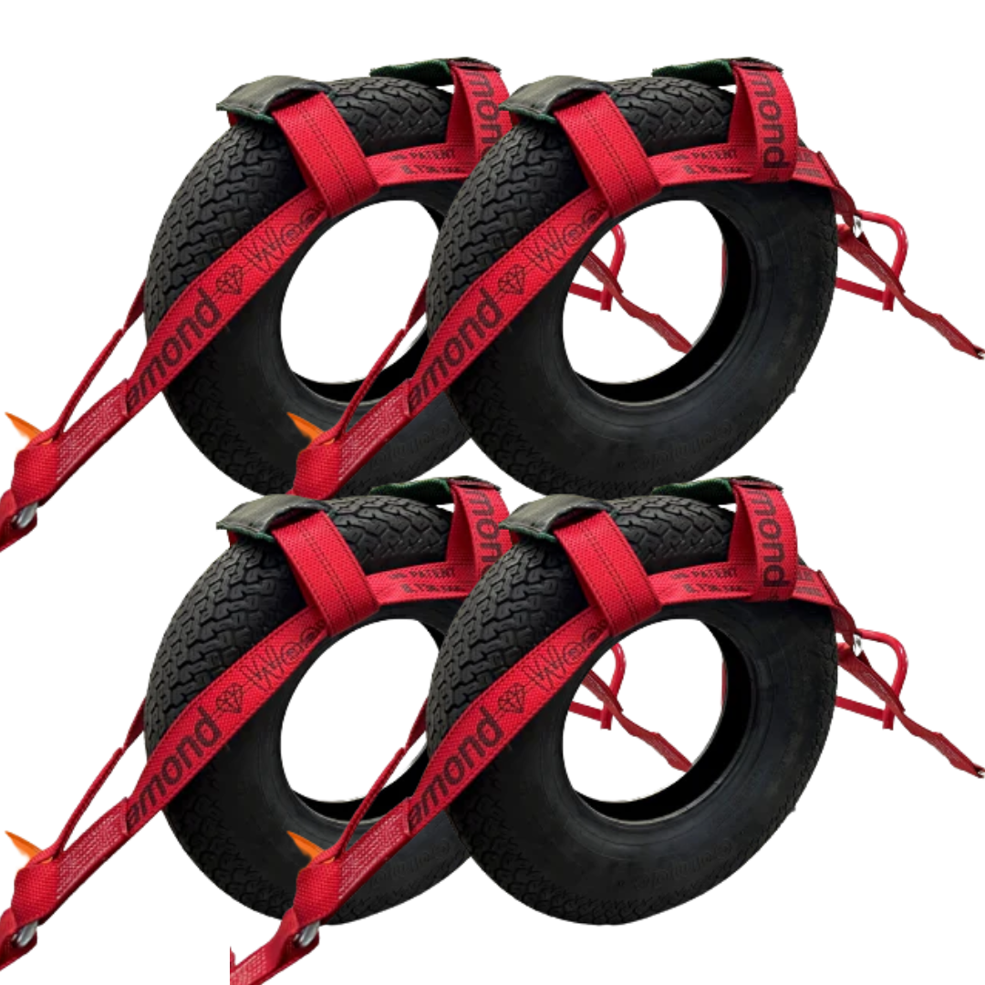 Diamond Weave 4pack UTV Tire Bonnet - Snap Hook