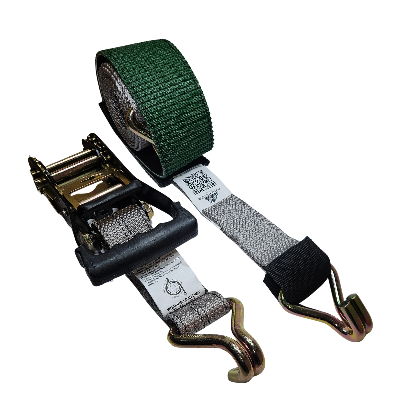 Wire J Moulded Ratchet Strap - Diamond Weave