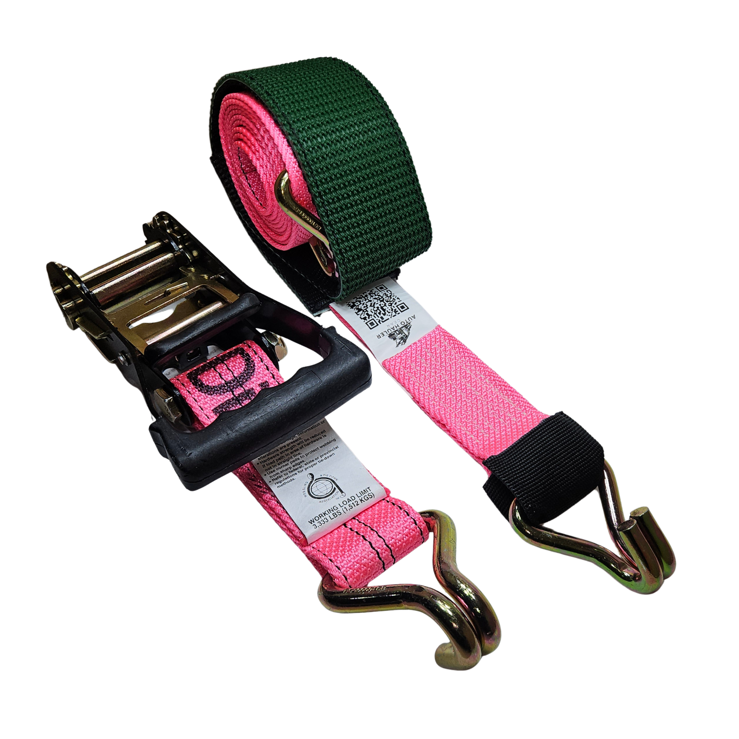 Wire J Moulded Ratchet Strap - Diamond Weave