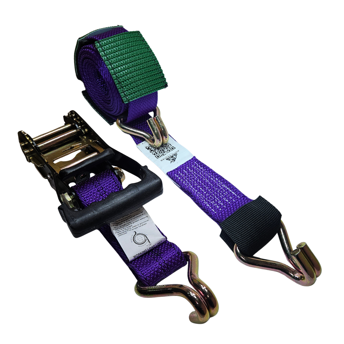 Wire J Moulded Ratchet Strap - Diamond Weave