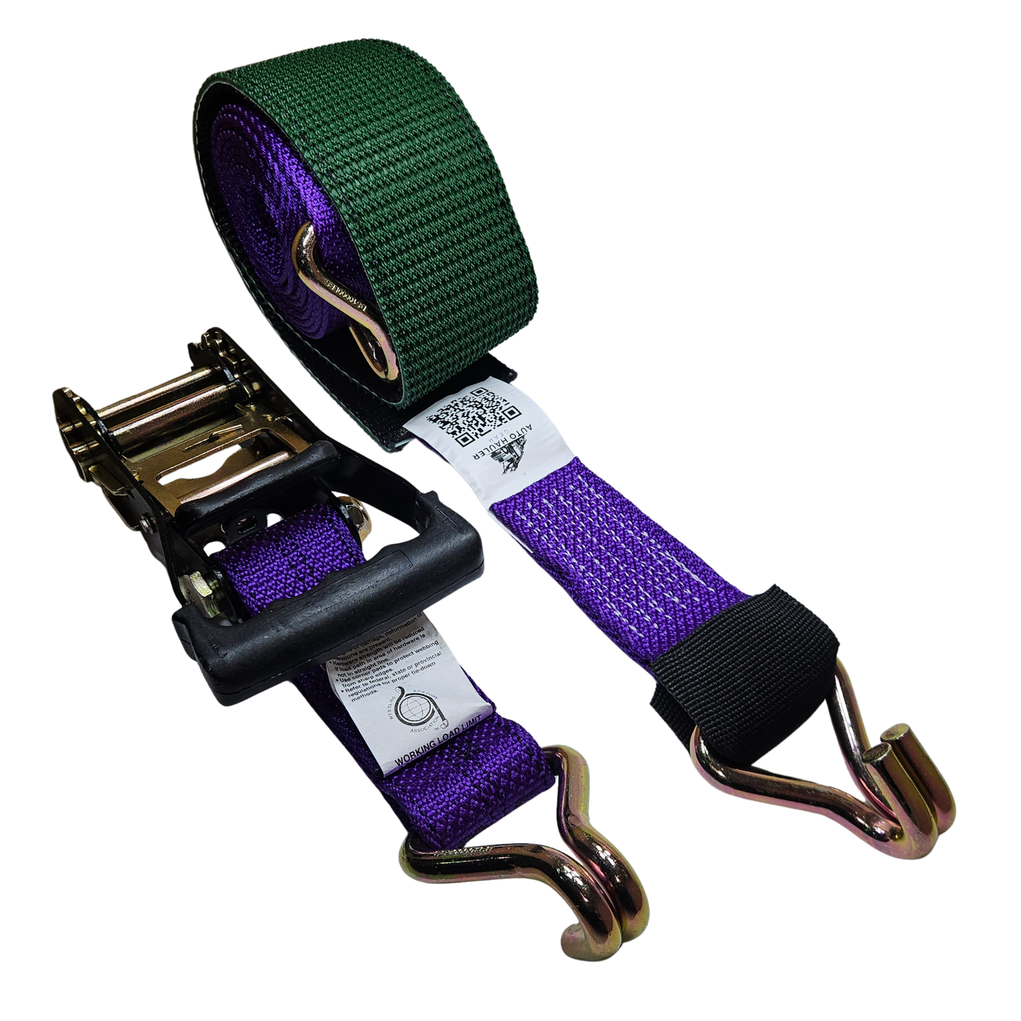 Wire J Moulded Ratchet Strap - Diamond Weave
