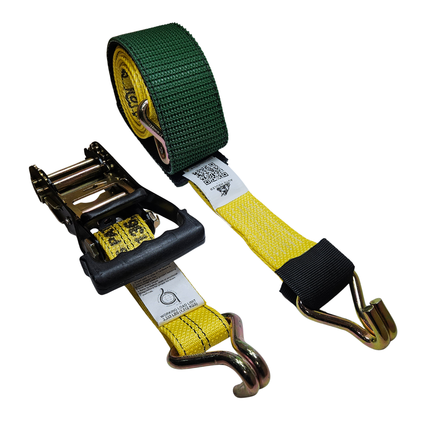 Diamond Weave - Classic Swivel J - Moulded Ratchet Wheel Strap 12ft