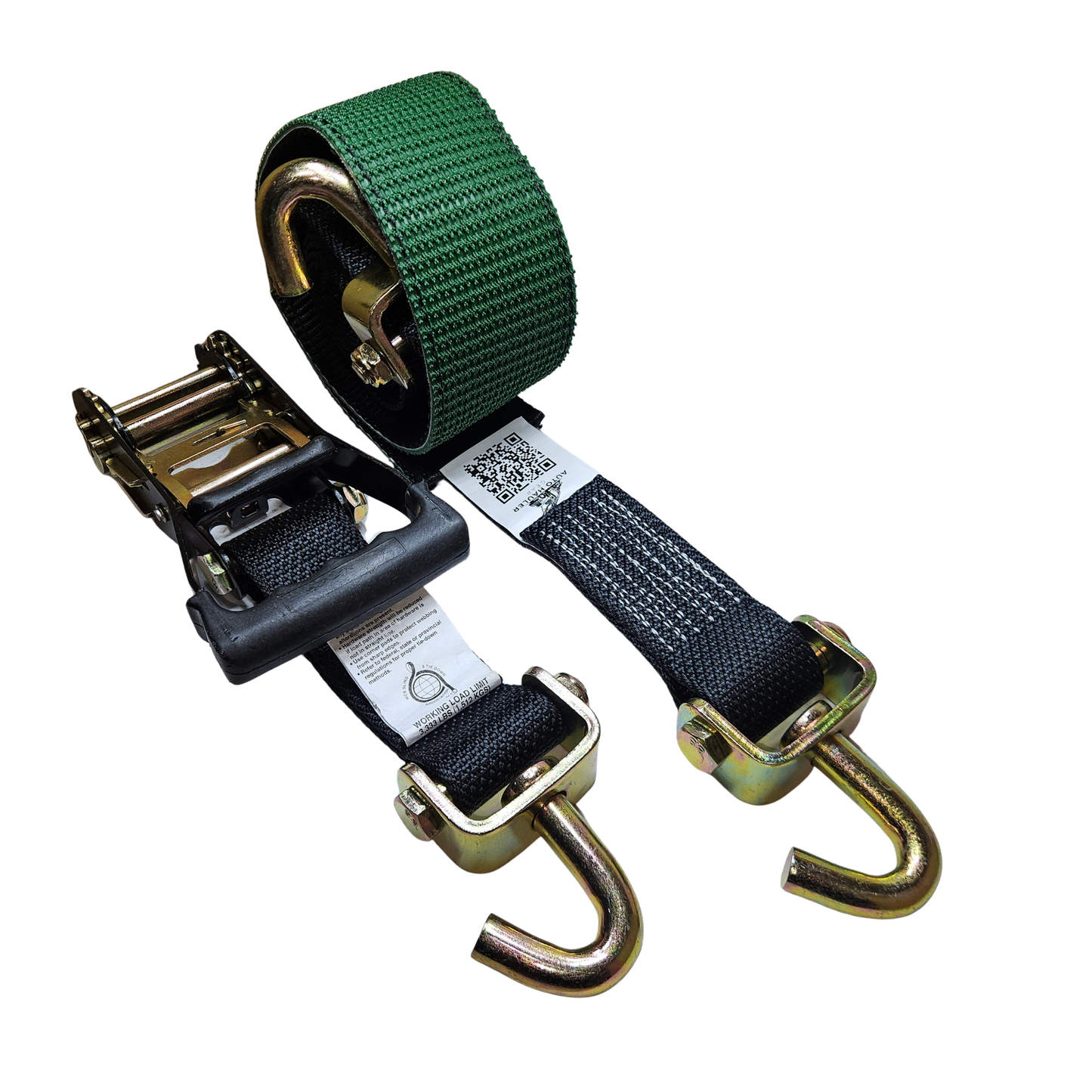 Diamond Weave - Classic Swivel J - Moulded Ratchet Wheel Strap 12ft