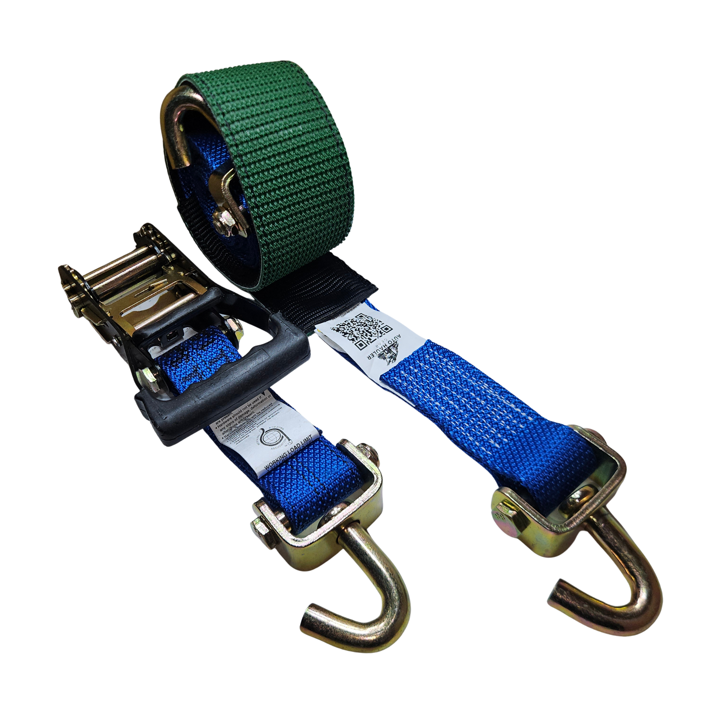 Diamond Weave - Classic Swivel J - Moulded Ratchet Wheel Strap 12ft