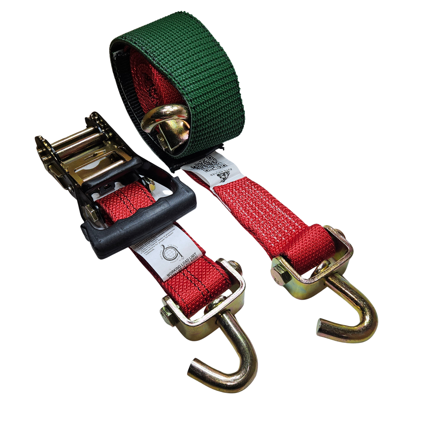 Diamond Weave - Classic Swivel J - Moulded Ratchet Wheel Strap 12ft