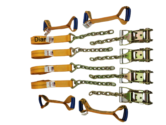Diamond Weave - 8 Point 14' Strap Kit - 12" Chain Tail