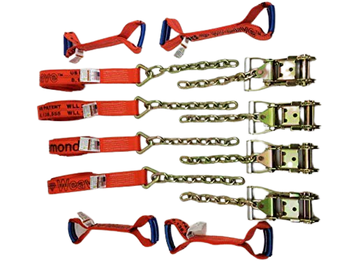 Diamond Weave - 8 Point 14' Strap Kit - 12" Chain Tail