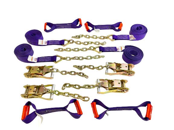 Diamond Weave - 8 Point 14' Strap Kit - 12" Chain Tail