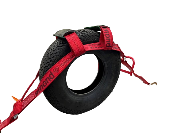 Diamond Weave 2 pack UTV Tire Bonnet - Snap Hook