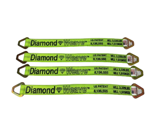 Diamond Weave 24" Three-ply Axle Strap (4pk)