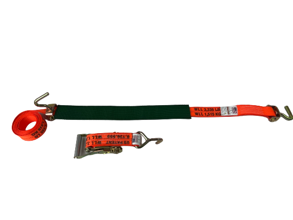 Diamond Weave 2,000 WLL - Miller Hook Swivel - Ratchet Wheel Strap 12ft