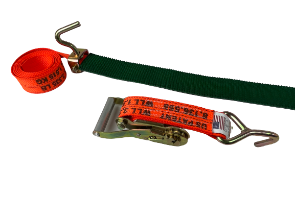 Diamond Weave 2,000 WLL - Miller Hook Swivel - Ratchet Wheel Strap 12ft