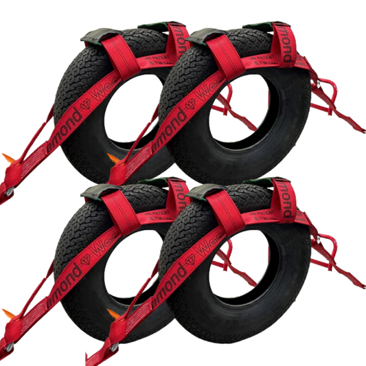 Diamond Weave 4pack UTV Tire Bonnet - Snap Hook