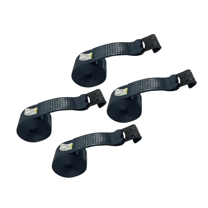 Wench Strap Flat Hook 4pk - 4" x 30&