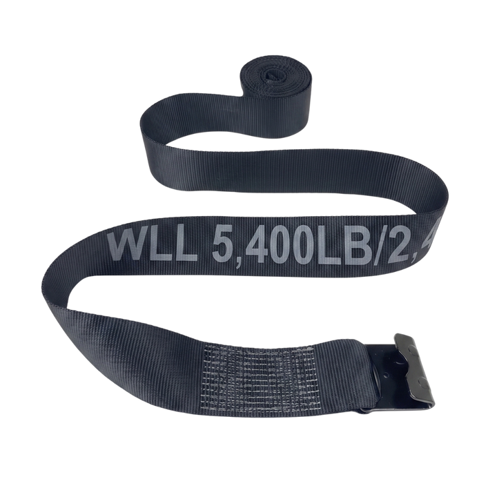 Wench Strap Flat Hook - 4" x 30&