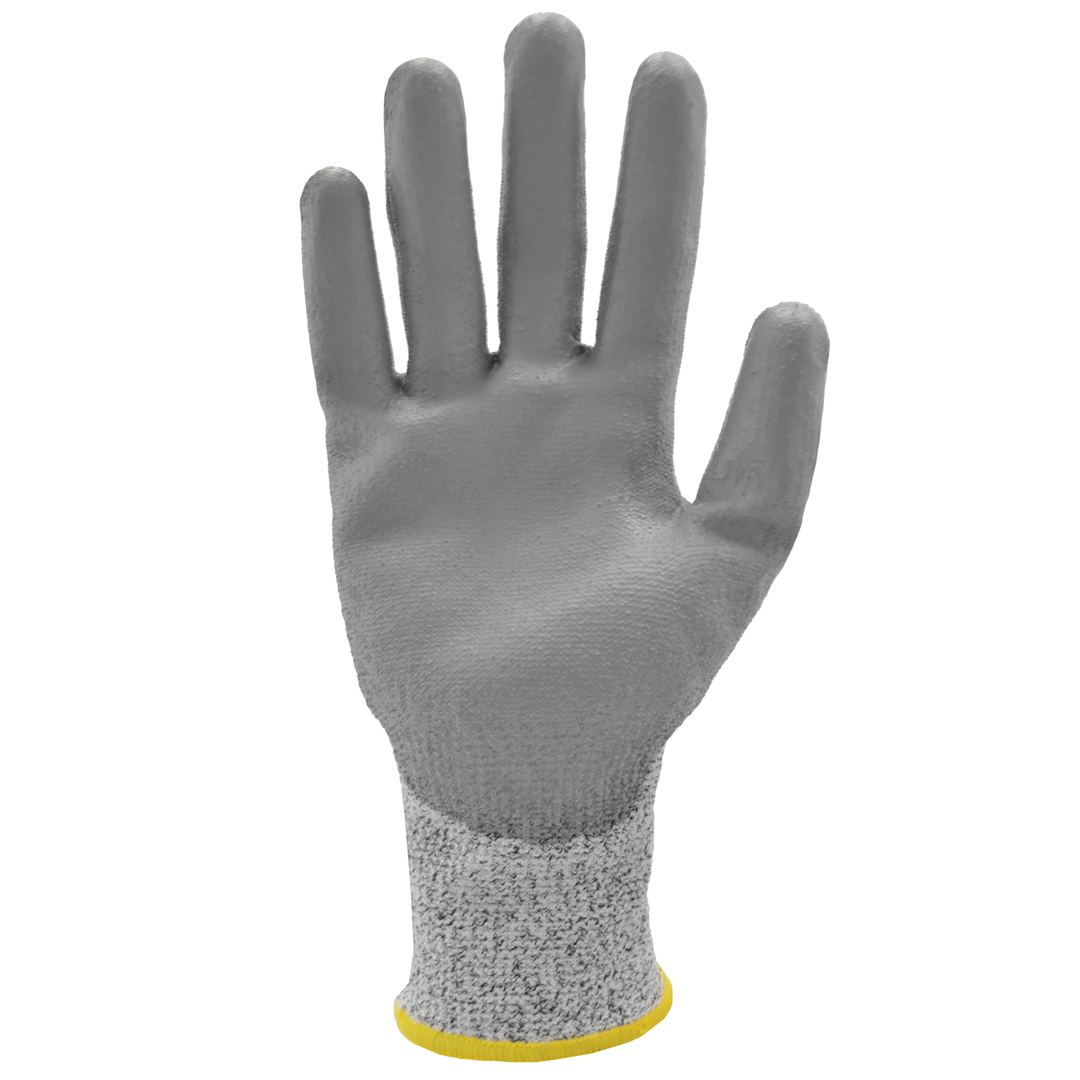 Cut-Resistant Safety Work Gloves with Polyurethane Dipped Palms - Pack of 12