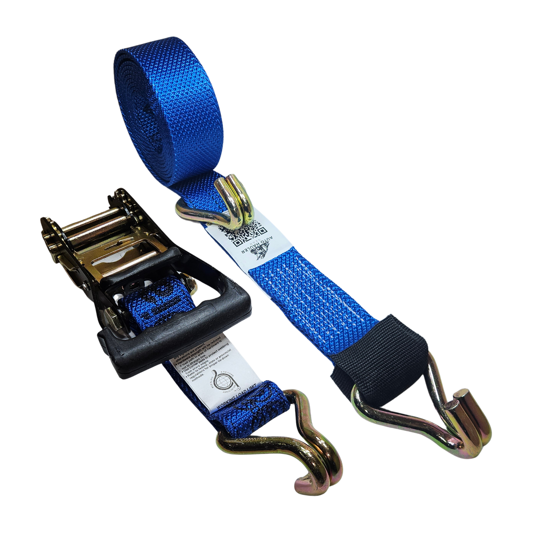 Wire J Moulded Ratchet Strap - Diamond Weave Clean