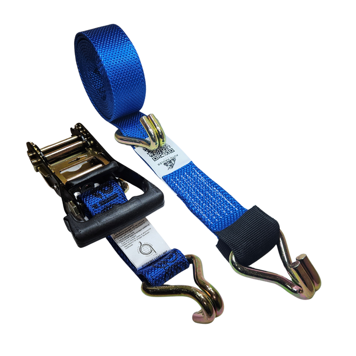 Wire J Moulded Ratchet Strap - Diamond Weave Clean