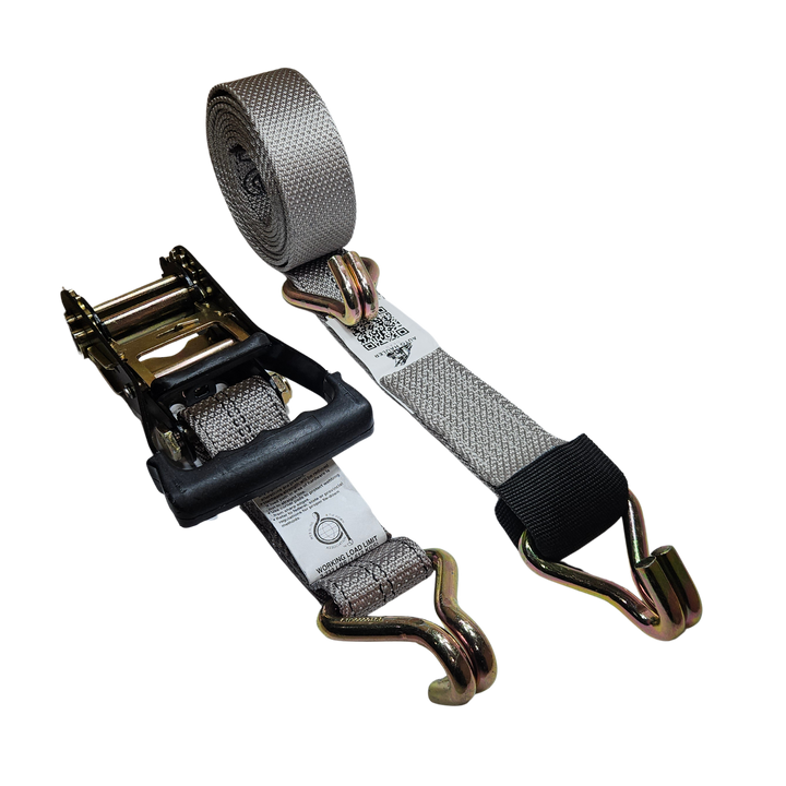 Wire J Moulded Ratchet Strap - Diamond Weave Clean