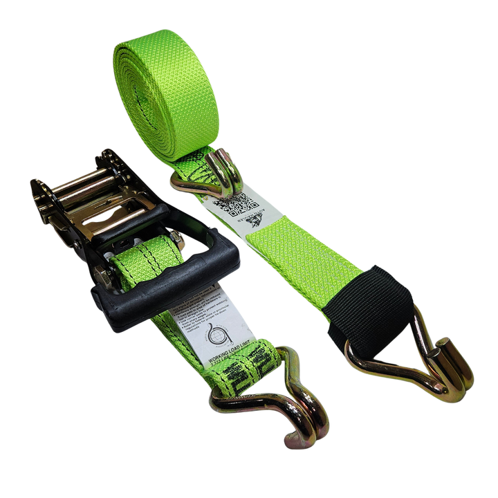 Wire J Moulded Ratchet Strap - Diamond Weave Clean