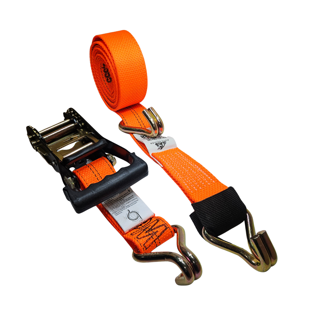 Wire J Moulded Ratchet Strap - Diamond Weave Clean