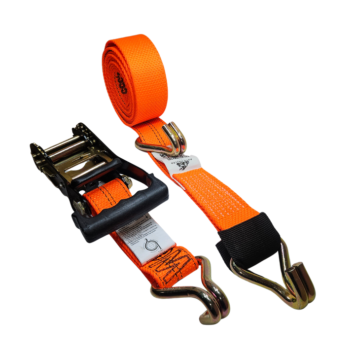 Wire J Moulded Ratchet Strap - Diamond Weave Clean