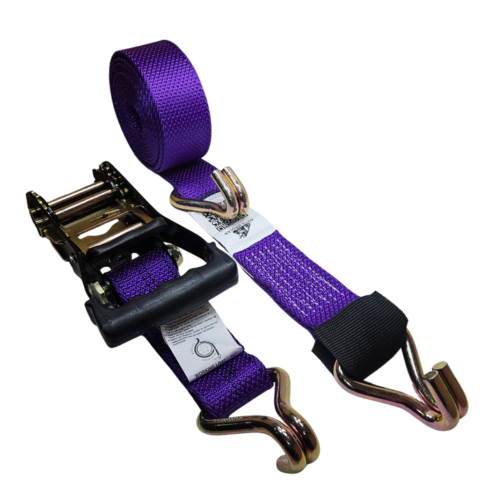 Wire J Moulded Ratchet Strap - Diamond Weave Clean