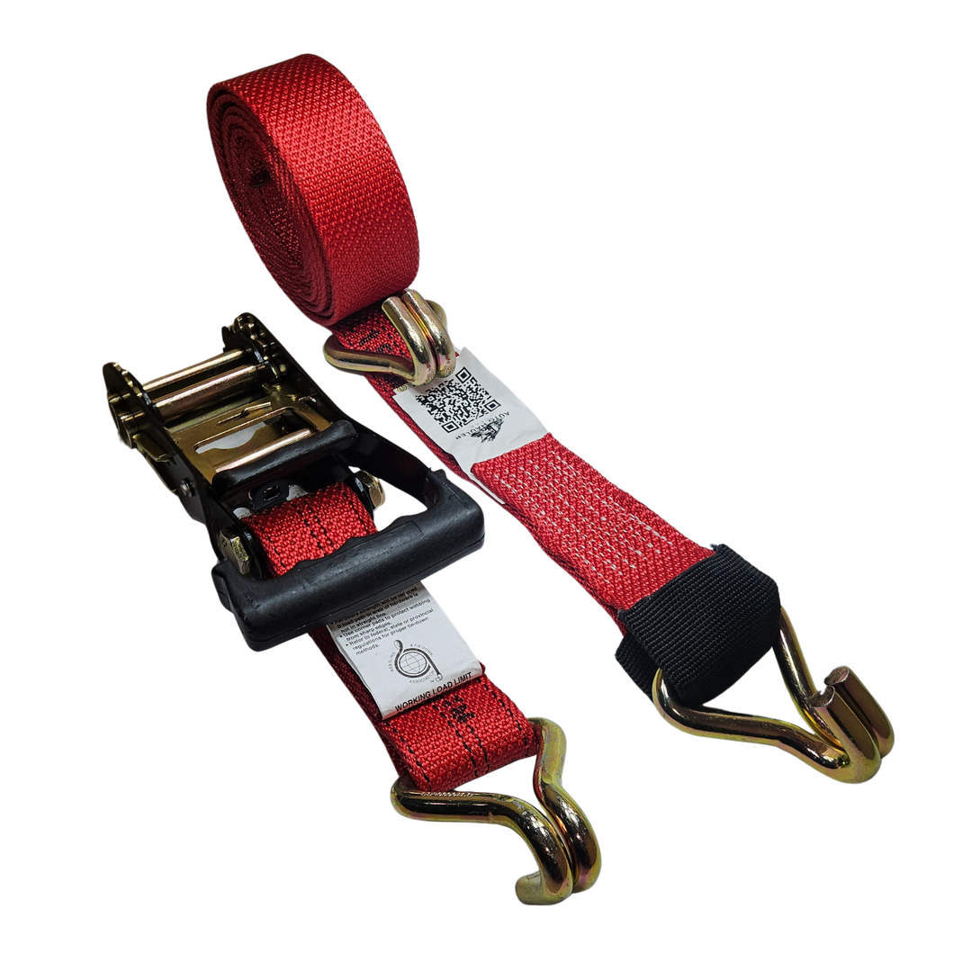 Wire J Moulded Ratchet Strap - Diamond Weave Clean