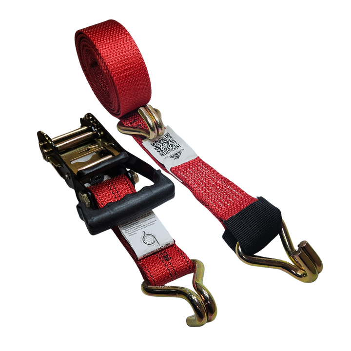 Wire J Moulded Ratchet Strap - Diamond Weave Clean