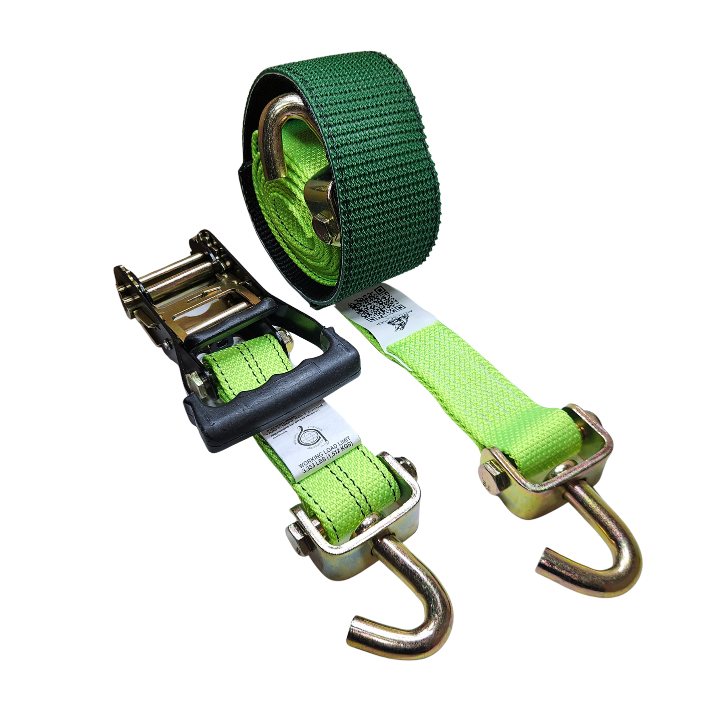 Diamond Weave - Classic Swivel J - Moulded Ratchet Wheel Strap 12ft