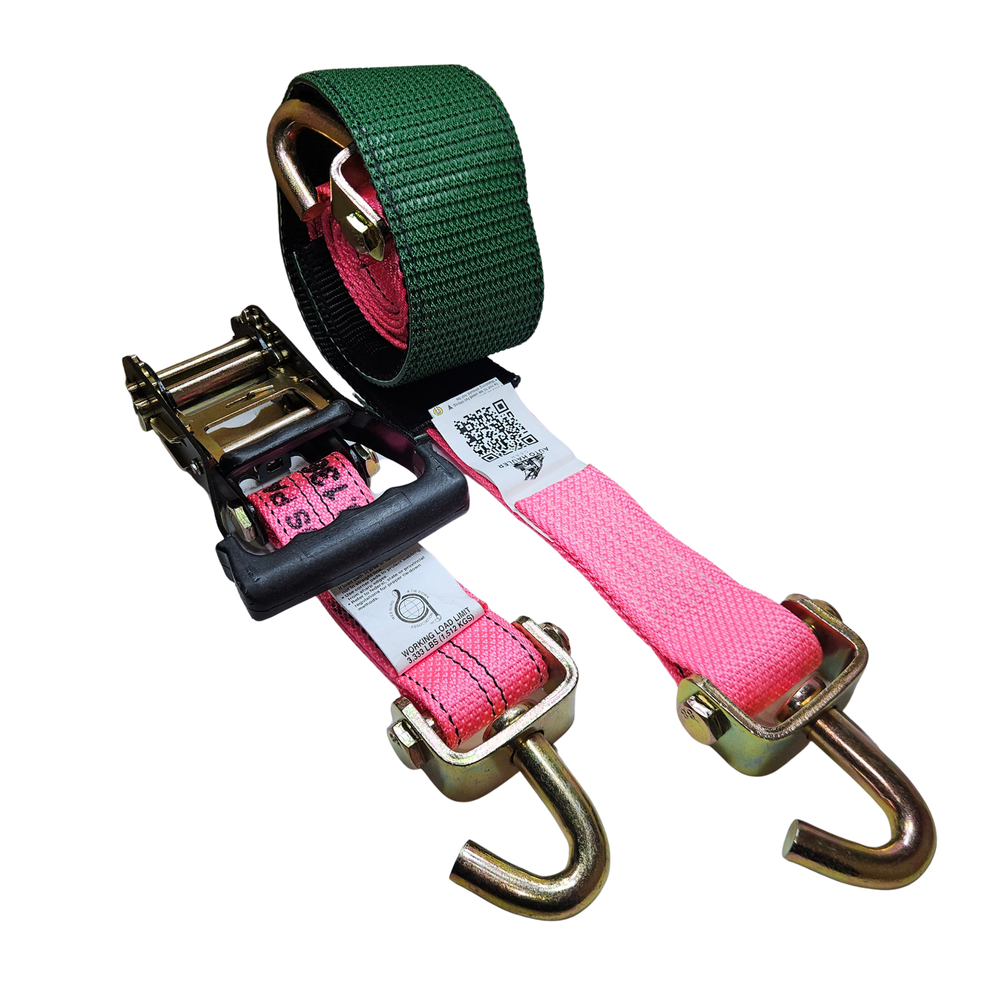 Diamond Weave - Classic Swivel J - Moulded Ratchet Wheel Strap 12ft