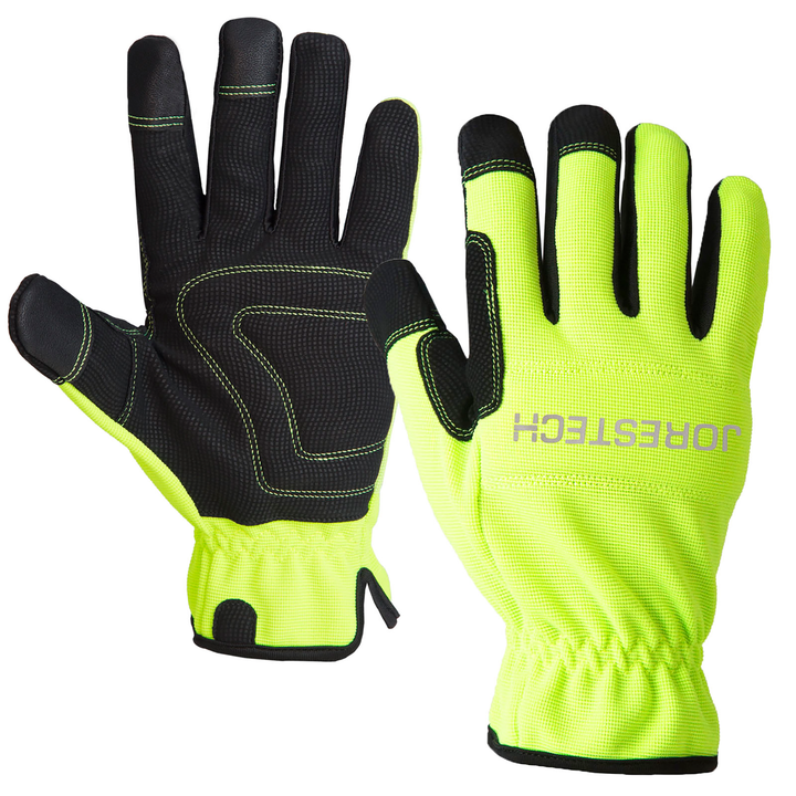 Hi-Vis Touchscreen Safety Work Gloves
