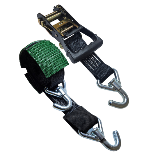Low Pro Hook HD Ratchet Strap - Diamond Weave Cleats