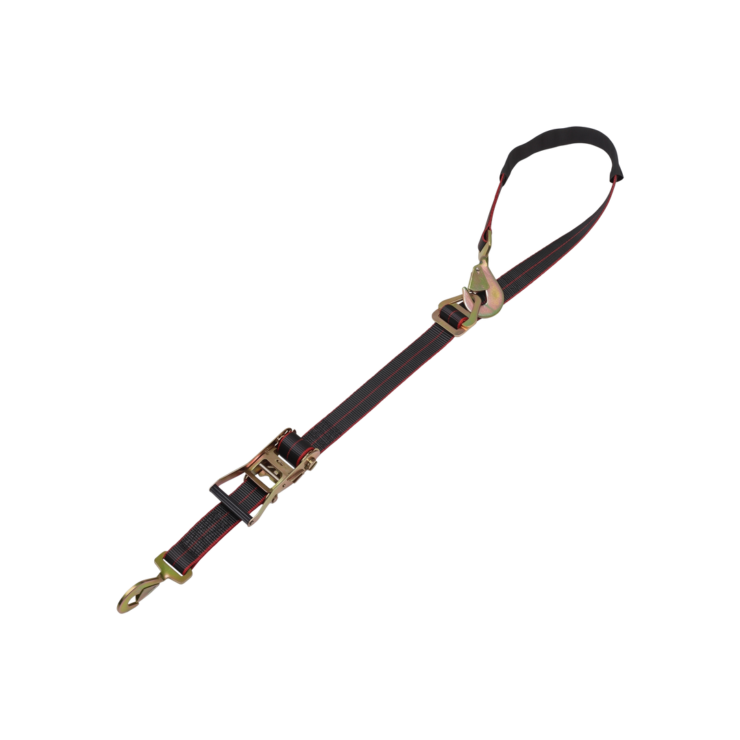 Ratchet Axle Strap with Snap Hooks - SecureTow Standard