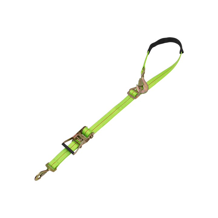 Ratchet Axle Strap with Snap Hooks - SecureTow PVC Coated