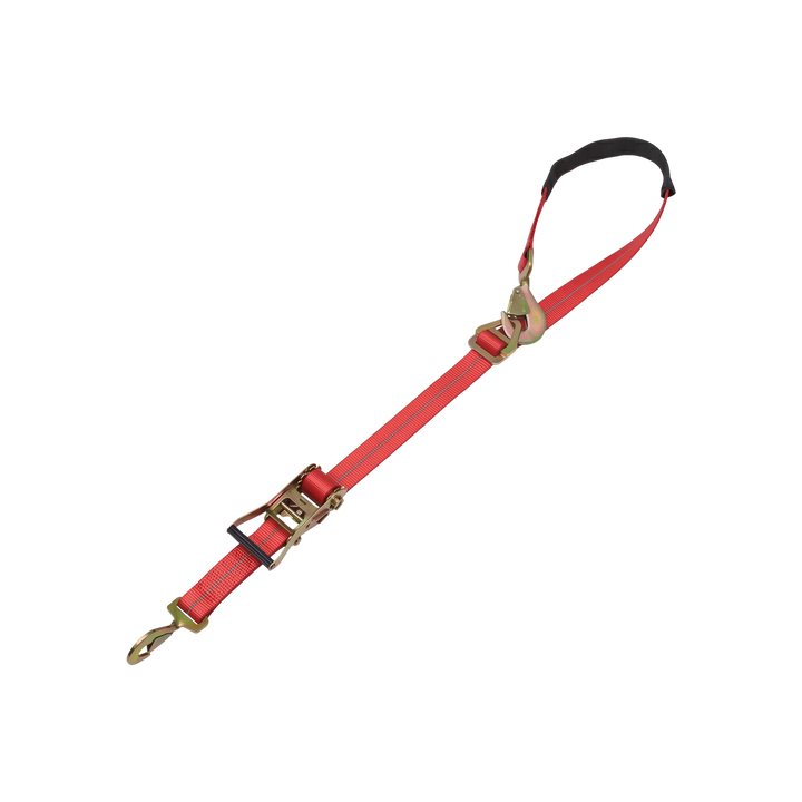 Ratchet Axle Strap with Snap Hooks - SecureTow Standard