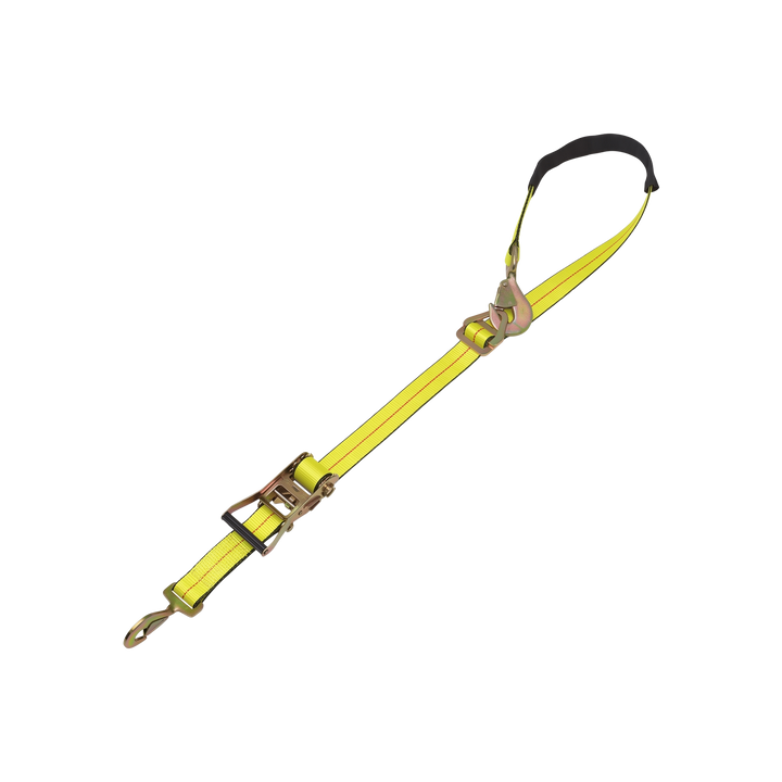 Ratchet Axle Strap with Snap Hooks - SecureTow Standard