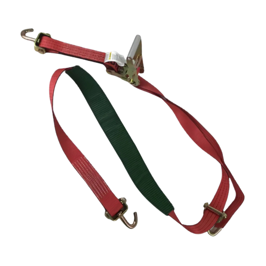 Tecnic Pro Red - Ratchet Wheel Strap 11ft - Classic Swivel J Hook