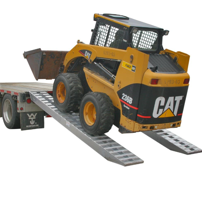 12' L x 16" W Heavy Equipment Ramps, Hook End, Stub Foot - 12,000 lb. per Axle