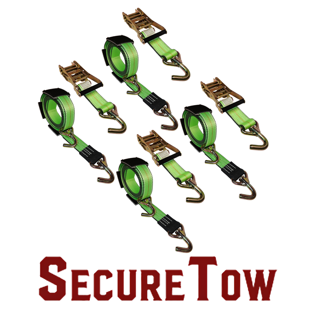 SecureTow s PVC povlakom – upínací pás s račňou Classic Swivel J