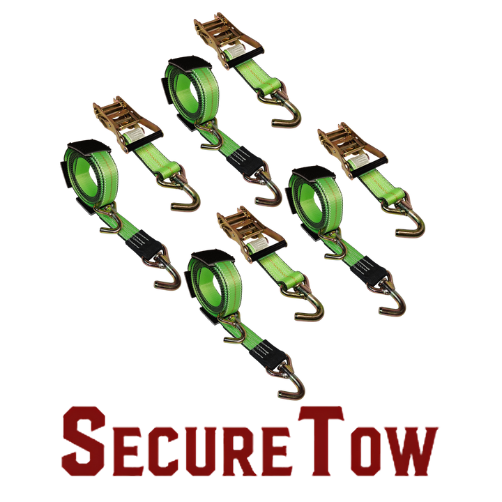 SecureTow s PVC povlakom – upínací pás s račňou Classic Swivel J