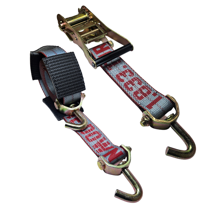SecureTow PVC Coated - Ratchet Strap Classic Swivel J