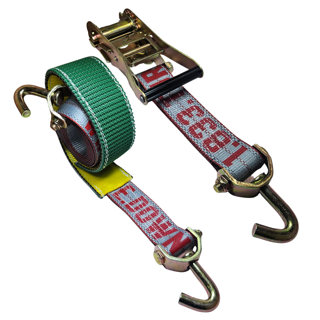 SecureTow PVC Coated - Ratchet Strap Classic Swivel J