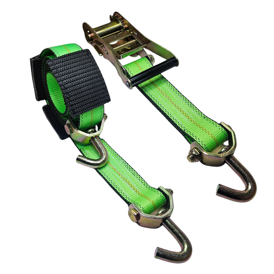 SecureTow PVC Protected - Ratchet Strap Classic Swivel J