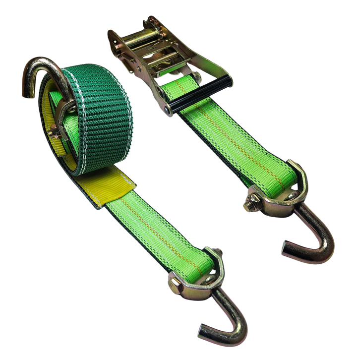 SecureTow PVC Coated - Ratchet Strap Classic Swivel J