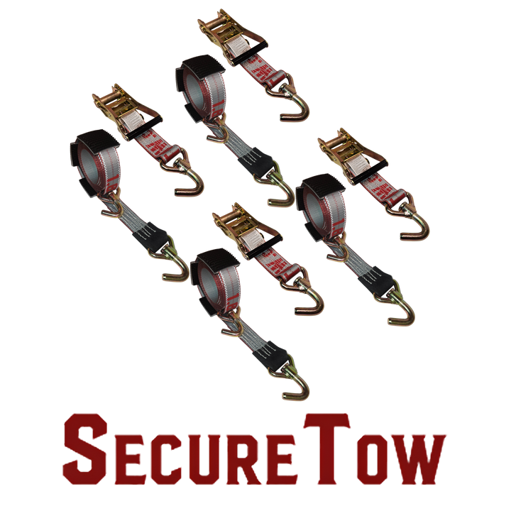 SecureTow s PVC povlakom – upínací pás s račňou Classic Swivel J