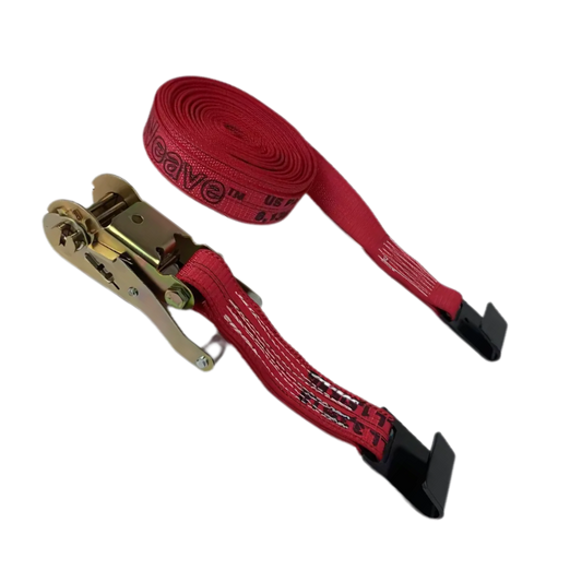 Diamond Weave 2" - Flat Hook - Ratchet Assembly